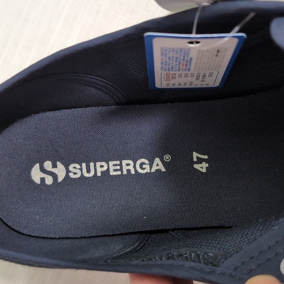 Superga sneaker shoes 2750 Cotu Classic, Navy blue, men 's Size 13, NWT - Picture 10 of 12